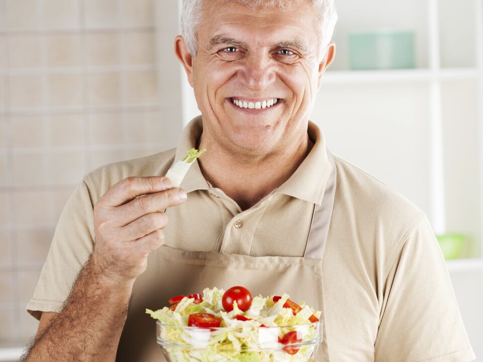 prostatit için sebze salatası