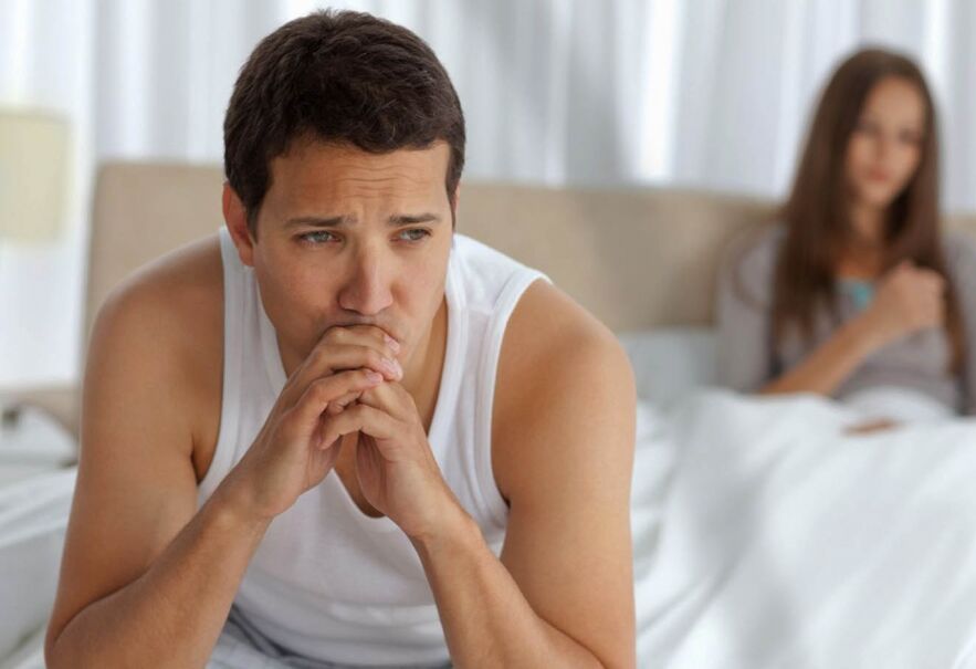 cinsel ilişki ağrısı, erkekte gücün bozulması, prostatit belirtilerinden biri